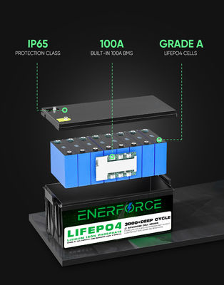 Enerfroce 6V 8ah Lithium-Eisen-Phosphat-Batterie-Pack angepasst