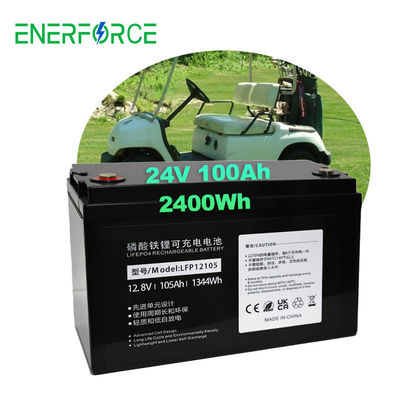 Enerforce Boot Golfwagen Batterie 24V 100ah Lifepo4 LFP Batteriepack