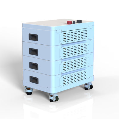 Off-Grid-Energiespeichersystem für Wohnungen 51.2V 10KW 20KW gestapelte Lithiumbatterien