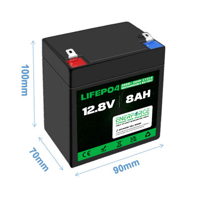 Aufladbare 12V 8Ah LiFePO4 Batterie LFP für Solarenergie