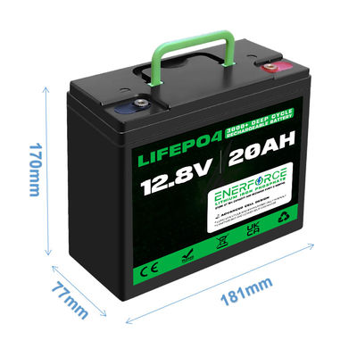 Wiederaufladbare 12V 20Ah LiFePO4 Batterie mit BMS für elektrische Zweiräder Dreiräder