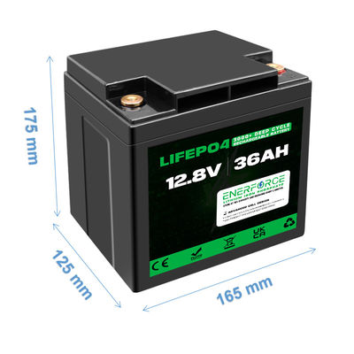 36Ah 12V LiFePO4 Lithiumbatterie wiederaufladbar für Elektrowerkzeuge und Elektro-Spielzeug