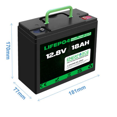 12V 18Ah LiFePO4 wiederaufladbare Batterie für elektrische Dreiräder