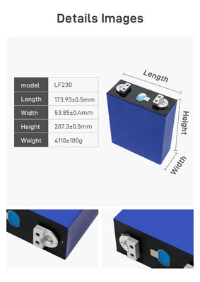 3.2V 230ah LiFePO4 Prismatische Zelle Tiefenzyklus Lithium-Eisen-Phosphat-Batterie