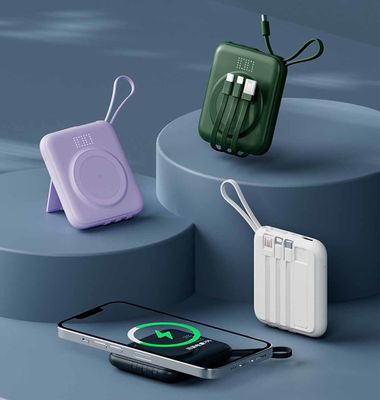 Kompakte drahtlose mobile Stromversorgung 15000mAh 20000mAh OEM mit LED-Display