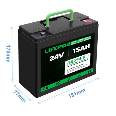 15AH 24V LFP Batterie für Mobilität Scooter Go Kart Golfwagen Goped
