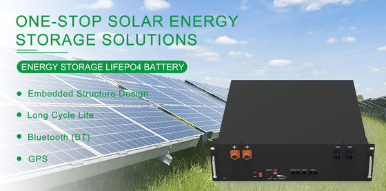 10kWh 51.2V 200Ah LiFePO4 Lithiumbatterie für die Speicherung solarer Energie