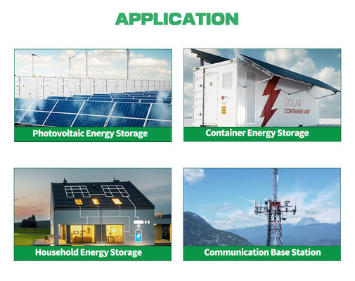 Rack montiert 51.2V Lithium-Ionen-Batterie 304AH 320Ah 16KW 15KW Off-Grid Solarsystem