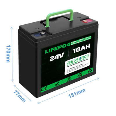 10h 24V LiFePO4-Batterie mit tiefem Zyklus Lithiumbatterie für Solarenergie