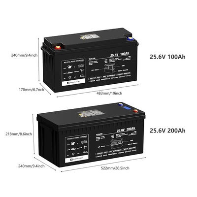 12v 24v 100ah 120ah 200ah 300ah Lifepo4 Bluetooth Eisenphosphatbatterie Batterie 100 Kwh Lithium Pack mit Bluetooth